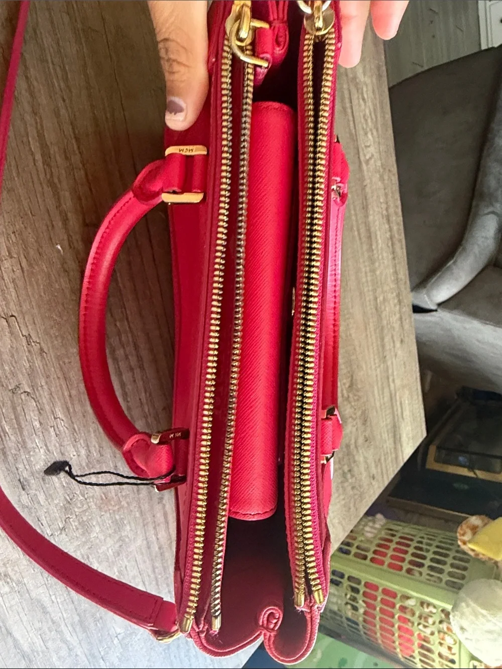 MCM vibrant red